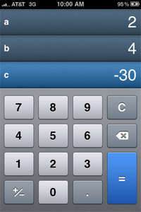 Quadratic Formula Solver