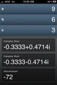 Quadratic Formula Solver